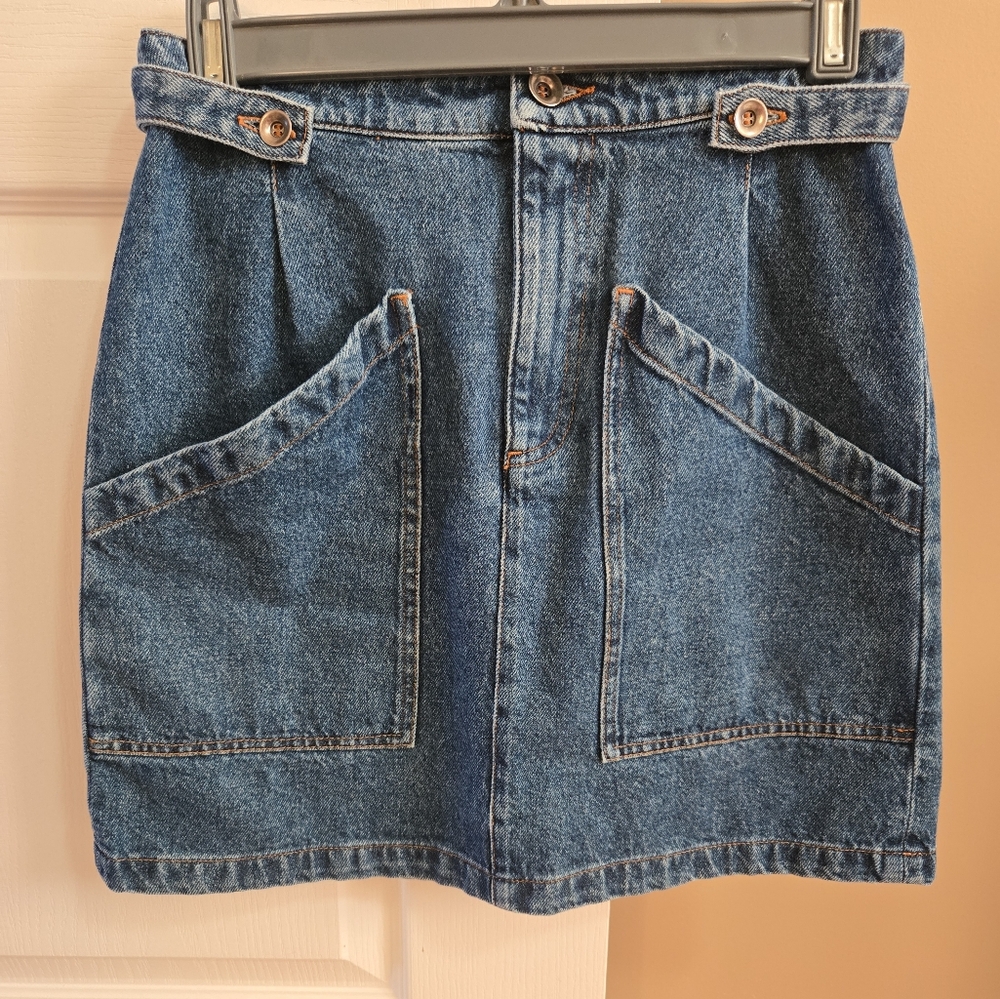 A.P.C. DENIM MINI SKIRT